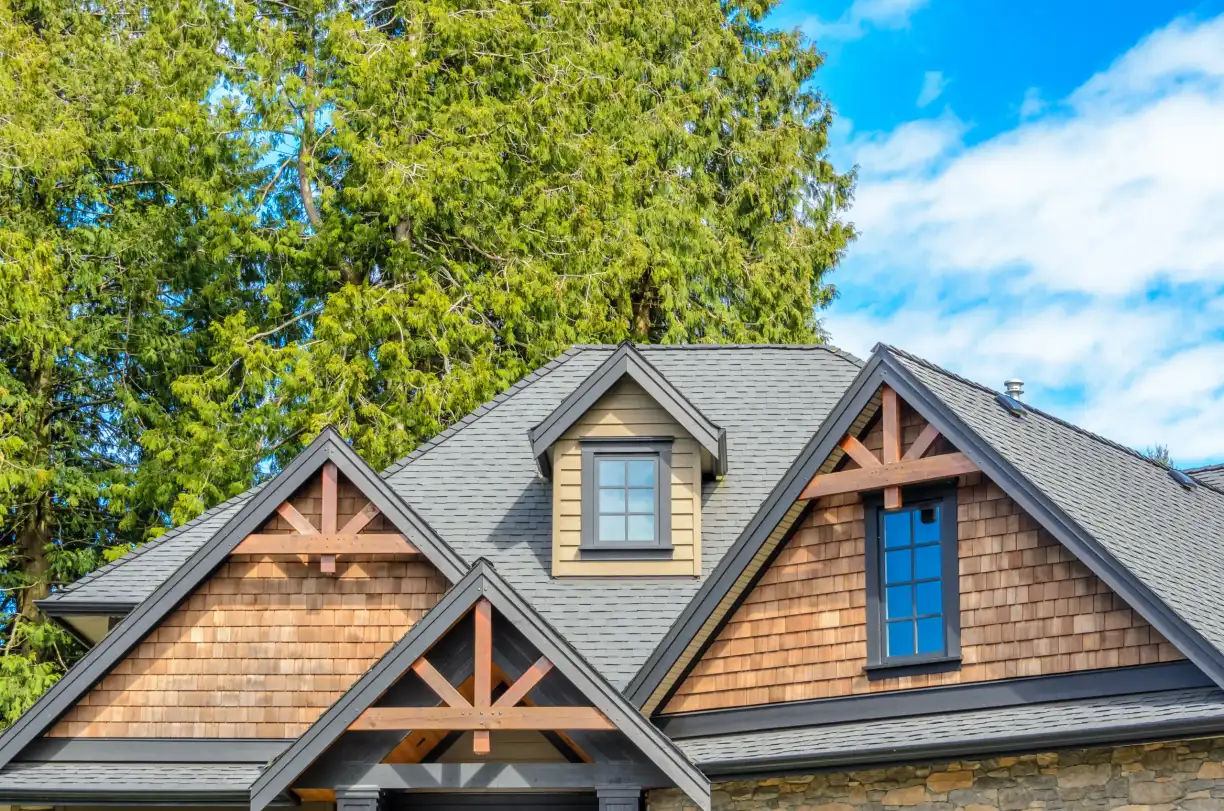 Roofing crew working on a residential roof in Toronto